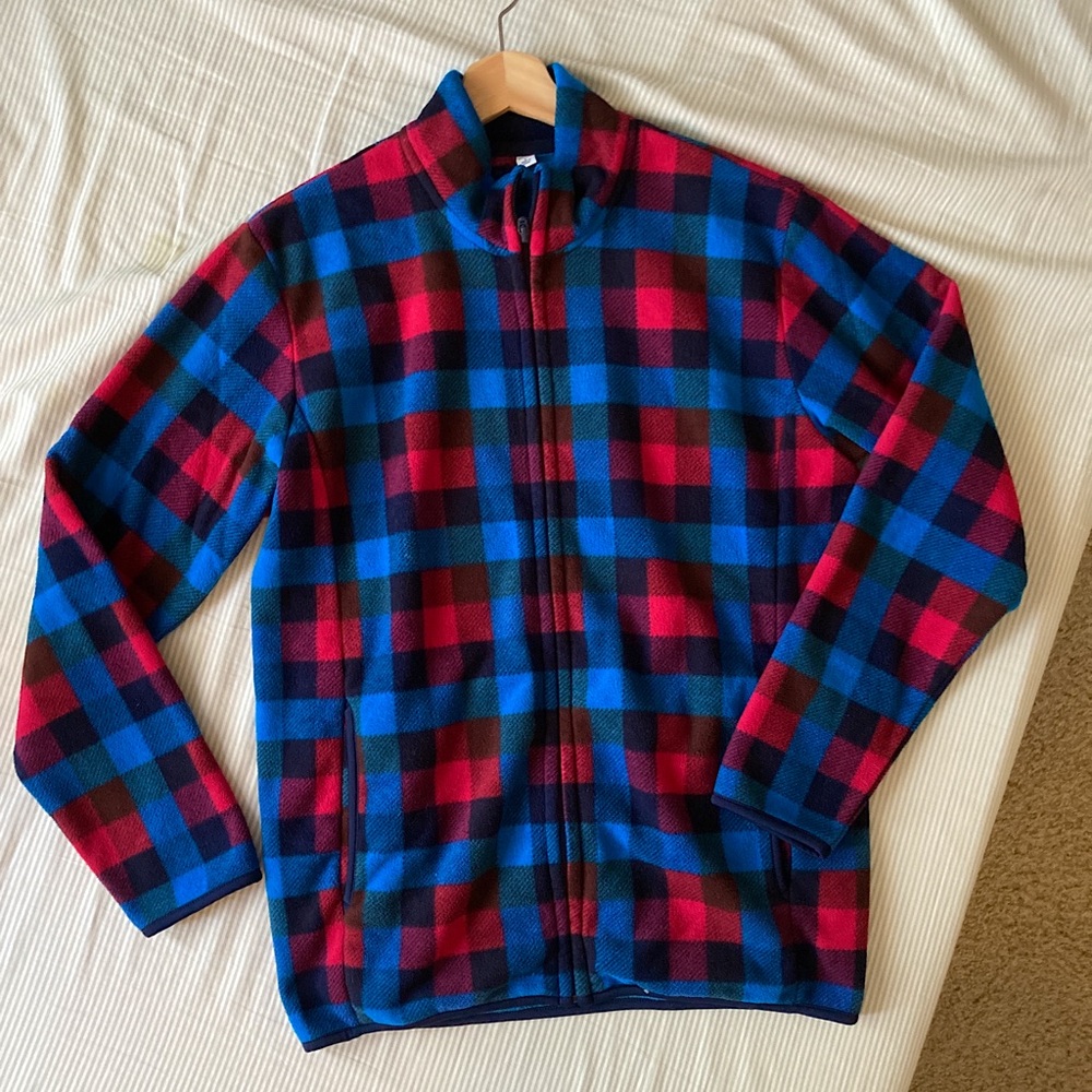Uniqlo Gingham Fleece Jacket